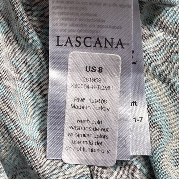 LASCANA Long Beach BOHO Dress Turquoise Size 8 Maxi Tall - Picture 8 of 15